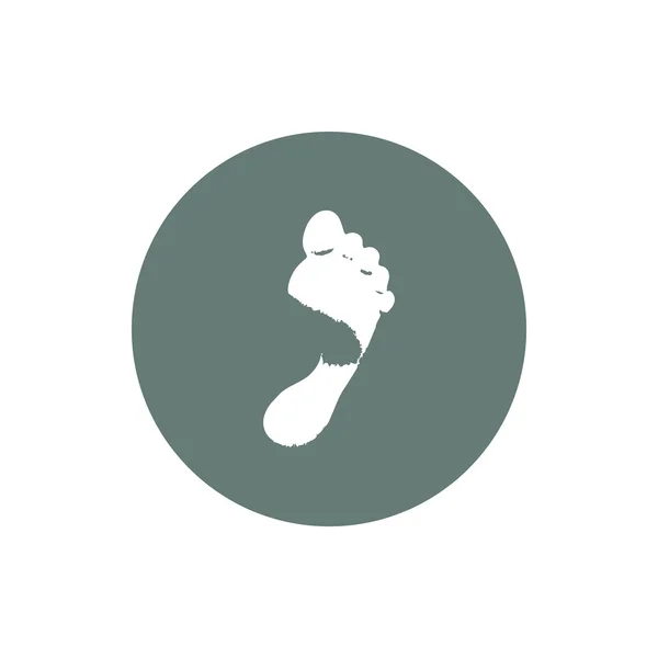 Footprint Icon Concept Flat Style Design Illustration Icon — Stock Photo, Image