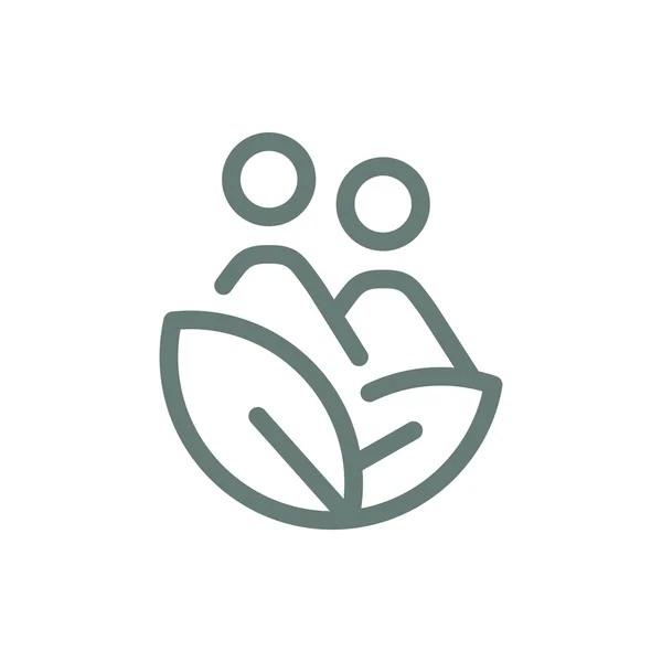 Ikona Znaku Ekologicznego Ikona Podpisu Ekologicznego Koncepcja Płaski Styl Projekt — Zdjęcie stockowe