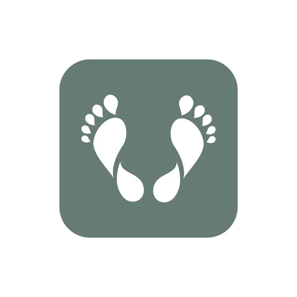 Footprint Icon Concept Flat Style Design Illustration Icon — 스톡 사진