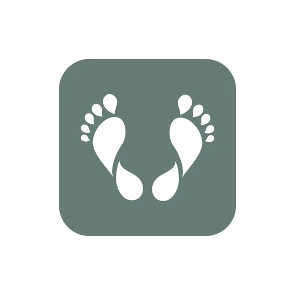 Footprint Icon Concept Flat Style Design Illustration Icon — Stock Photo, Image