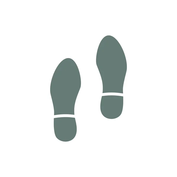 Fußabdruck Symbol Konzept Flacher Stil Design Illustration Symbol — Stockfoto