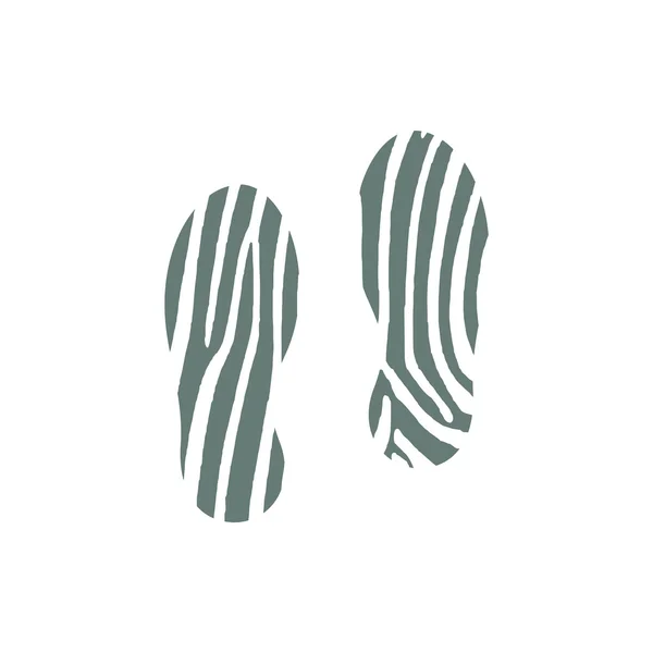 Footprint Icon Concept Flat Style Design Illustration Icon — Stock Photo, Image