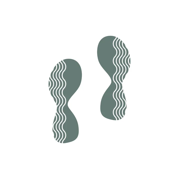 Footprint Icon Concept Flat Style Design Illustration Icon — 스톡 사진