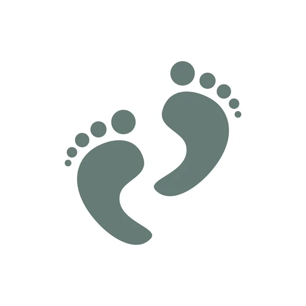 Footprint Icon Concept Flat Style Design Illustration Icon — Stock Photo, Image