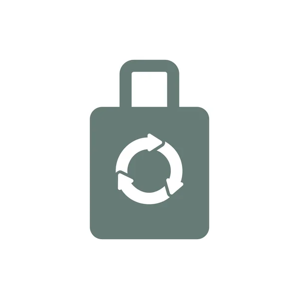 Recycle Sign Icon Concept Flat Style Design Illustration Icon — 스톡 사진