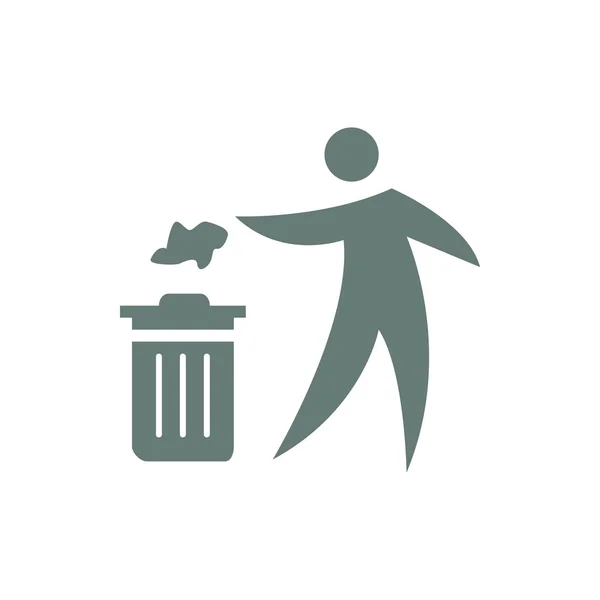 Recycle Sign Icon Concept Flat Style Design Illustration Icon — Stock Photo, Image