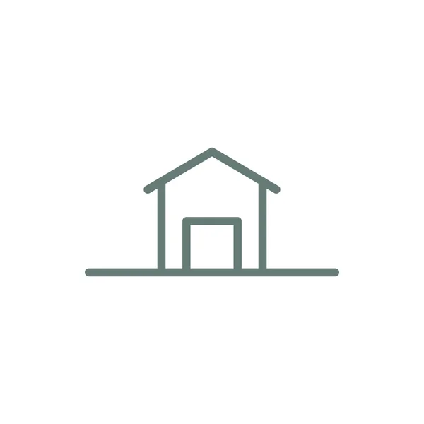 Huis Icoon Concept Platte Stijl Illustratie Pictogram — Stockfoto