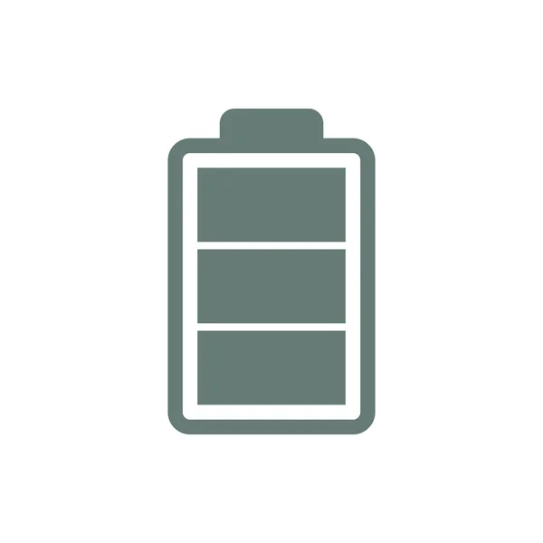Batterij Icoon Concept Platte Stijl Illustratie Pictogram — Stockfoto