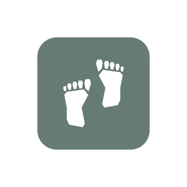 Footprint Icon Concept Flat Style Design Illustration Icon — Stock Photo, Image