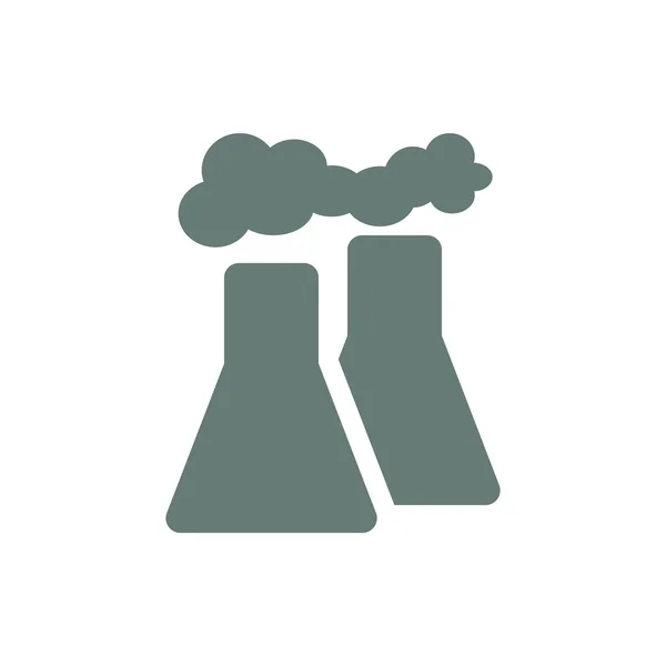 Factory Chimney Icon Concept Flat Style Design Illustration Icon — Stock Photo, Image