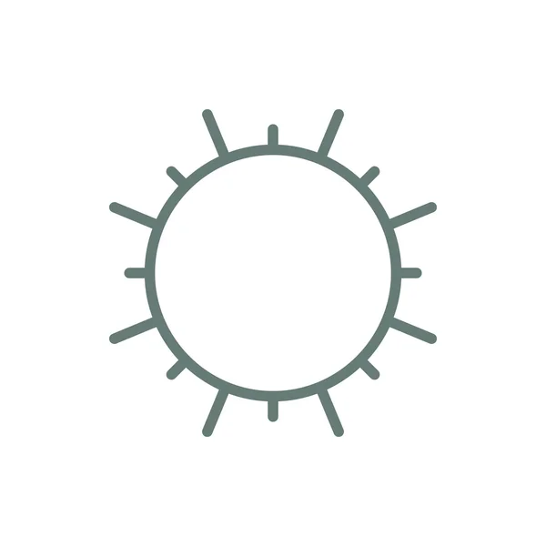 太阳图标 概念扁平设计图解图标 — 图库照片