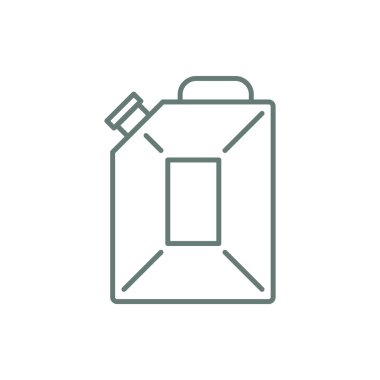 Yakıt kutusu ikonu. Düz biçim tasarım resimleme simgesini kavra.