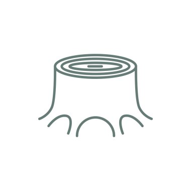 Ağaç simgesi. Ağaç sembolü Düz biçim tasarım resimleme simgesini kavra