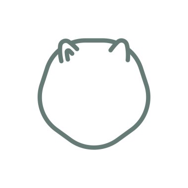 Köpek ikonu. Düz biçim tasarım resimleme simgesini kavra.