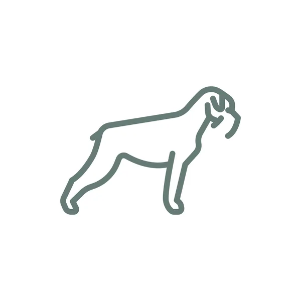 Dog Icon Concept Flat Style Design Illustration Icon — 스톡 사진