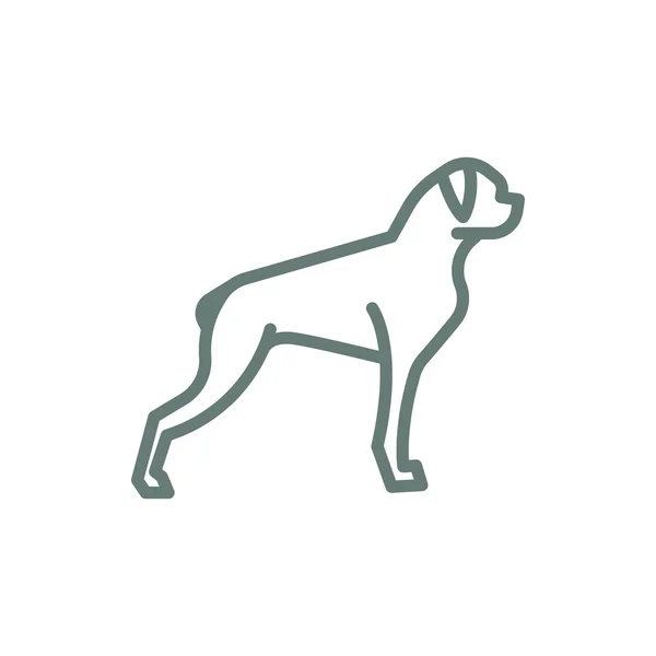 Dog Icon Concept Flat Style Design Illustration Icon — 스톡 사진