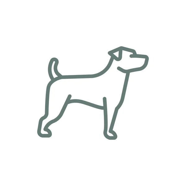 Dog Icon Concept Flat Style Design Illustration Icon — 스톡 사진