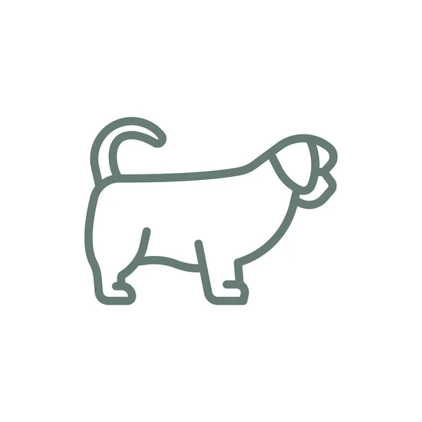 Dog Icon Concept Flat Style Design Illustration Icon — Stock Photo, Image