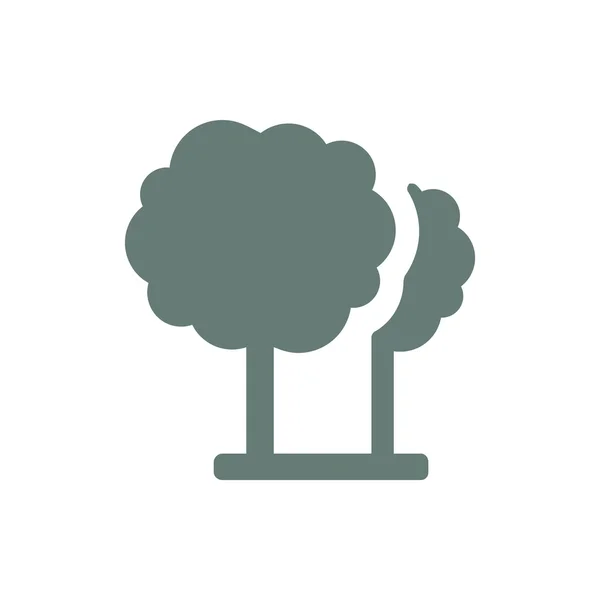 Baumsymbol Baumsymbol Konzept Flacher Stil Design Illustration Symbol — Stockfoto
