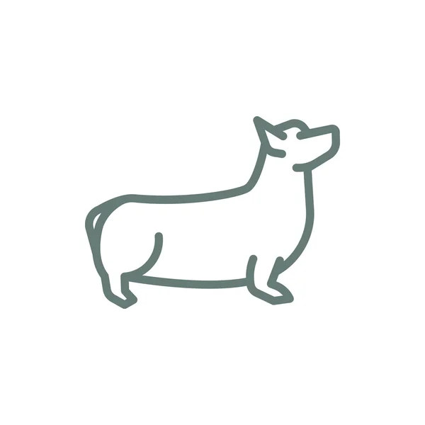 Dog Icon Concept Flat Style Design Illustration Icon — Stock Photo, Image