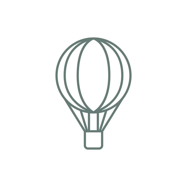 Hot Air Balloon Icon Concept Flat Style Design Illustration Icon — 스톡 사진