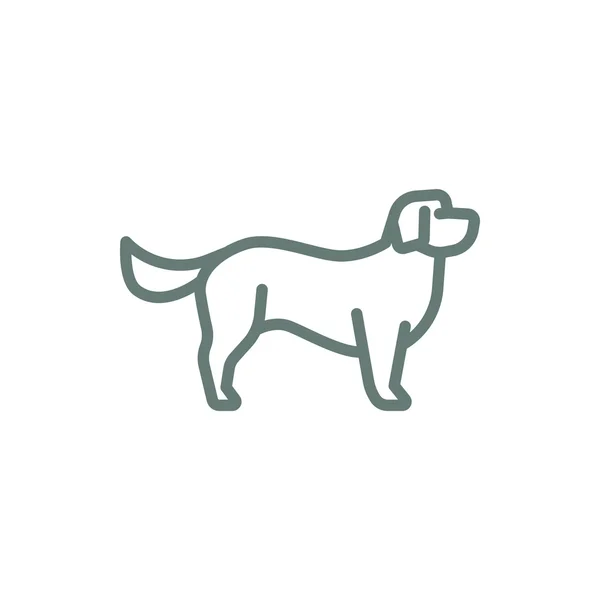 Dog Icon Concept Flat Style Design Illustration Icon — Stock Photo, Image