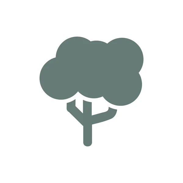 Icône Arbre Symbole Concept Plat Design Illustration Icône — Photo