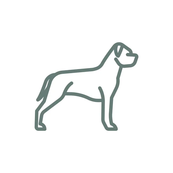 Собачья Икона Иконка Плоским Дизайном — стоковое фото