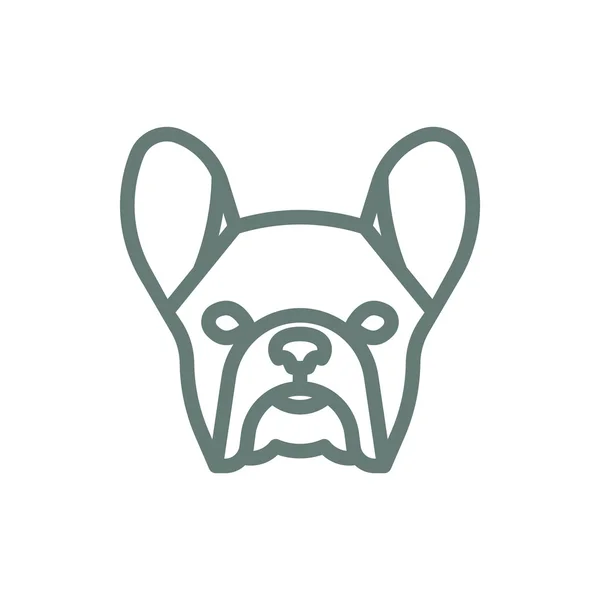 Icono Perro Icono Ilustración Diseño Estilo Plano Concepto — Foto de Stock