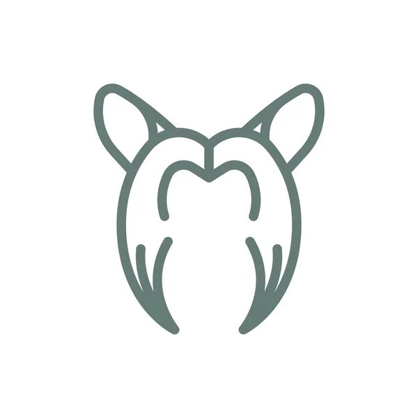 Hundesymbol Konzept Flacher Stil Design Illustration Symbol — Stockfoto
