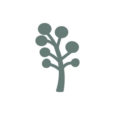 Ağaç simgesi. Ağaç sembolü Düz biçim tasarım resimleme simgesini kavra