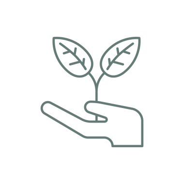 Ekoloji simgesi. Eko işareti simgesi. Düz biçim tasarım resimleme simgesini kavra.