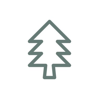 Ağaç simgesi. Ağaç sembolü Düz biçim tasarım resimleme simgesini kavra