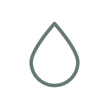 Su damlası ikonu. Düz biçim tasarım resimleme simgesini kavra.