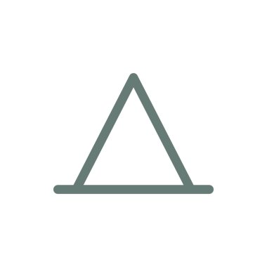 Çadır simgesi. Düz biçim tasarım resimleme simgesini kavra.