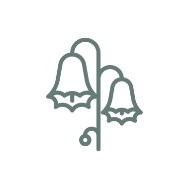 Çiçek ikonu. Düz biçim tasarım resimleme simgesini kavra.