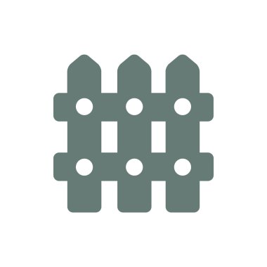 Çit simgesi. Düz biçim tasarım resimleme simgesini kavra.