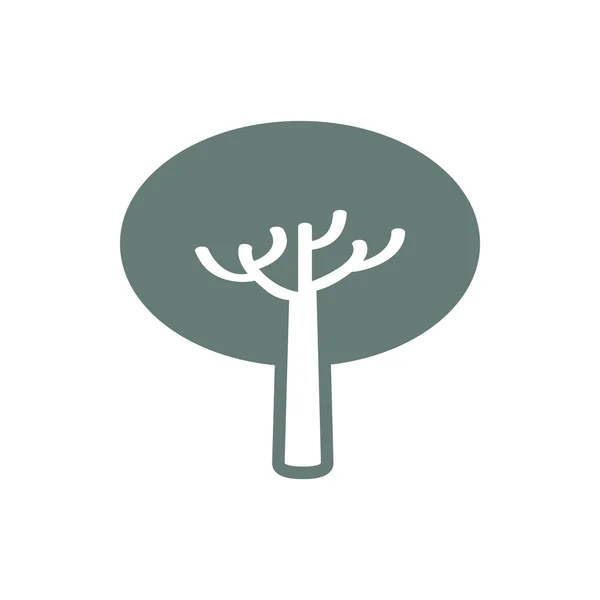 Піктограма Дерева Символ Дерева Концепція Піктограми Дизайну Плоского Стилю — стокове фото