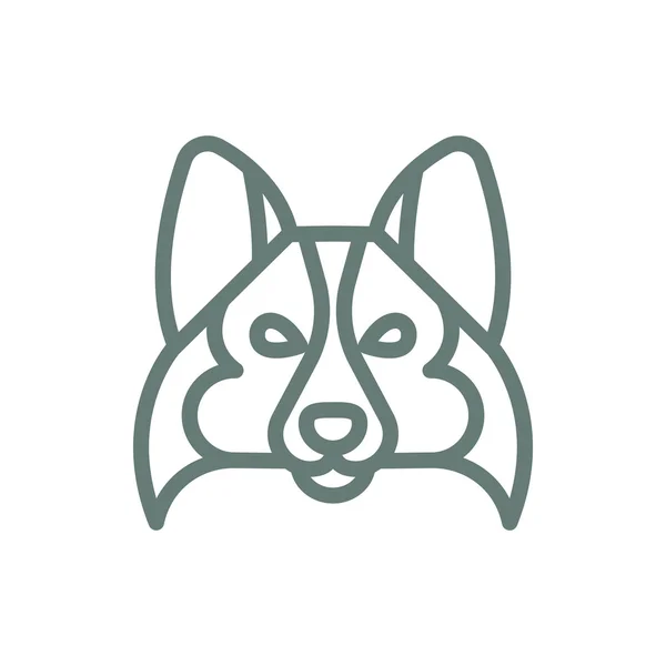 Dog Icon Concept Flat Style Design Illustration Icon — Stock Photo, Image