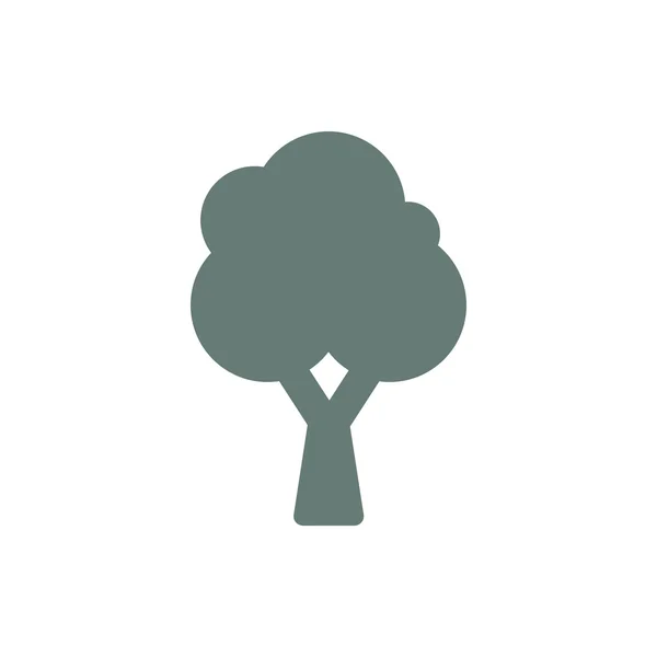 Иконка Дерева Символ Дерева Иконка Плоским Дизайном — стоковое фото