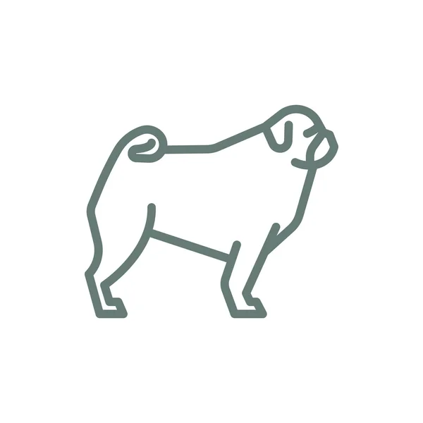 Hundesymbol Konzept Flacher Stil Design Illustration Symbol — Stockfoto