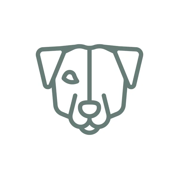Köpek Ikonu Düz Biçim Tasarım Resimleme Simgesini Kavra — Stok fotoğraf