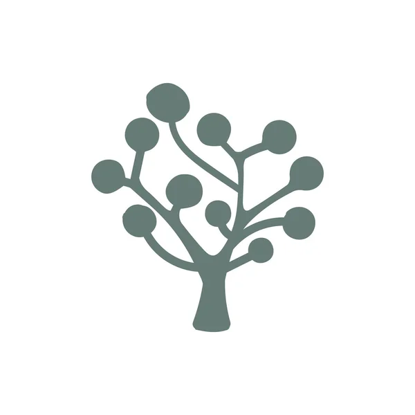 Ikona Drzewa Symbol Drzewa Koncepcja Płaski Styl Projekt Ikona Ilustracji — Zdjęcie stockowe