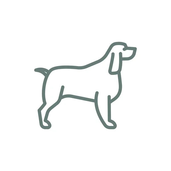 Hondenpictogram Concept Platte Stijl Illustratie Pictogram — Stockfoto