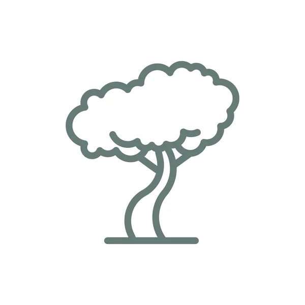 Icône Arbre Symbole Concept Plat Design Illustration Icône — Photo