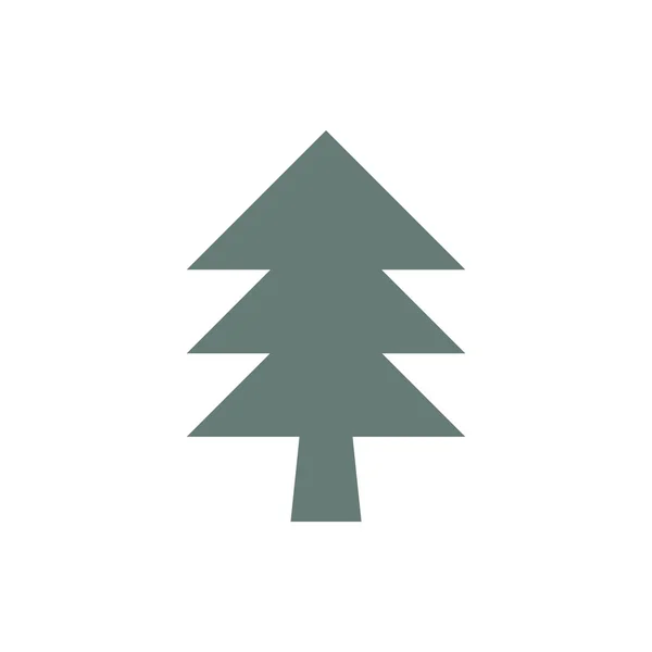 树的图标 树的符号 概念扁平设计图解图标 — 图库照片