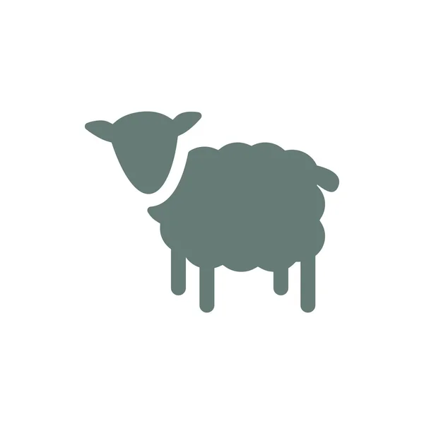 Schapen Icoon Concept Platte Stijl Illustratie Pictogram — Stockfoto