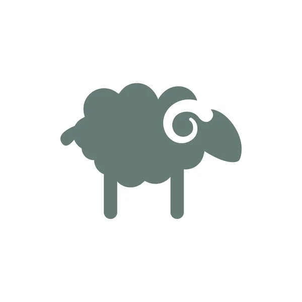 Sheep Icon Concept Flat Style Design Illustration Icon — Stock Photo, Image