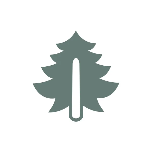 Εικόνα Δέντρου Σύμβολο Δένδρου Αντίληψη Επίπεδη Στυλ Εικονίδιο Σχεδίασης — Φωτογραφία Αρχείου