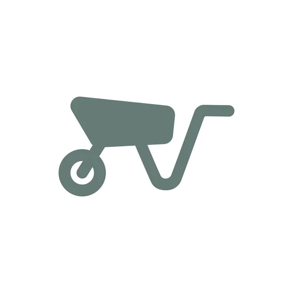 Garden Barrow Icon Concept Flat Style Design Illustration Icon — Stock Photo, Image